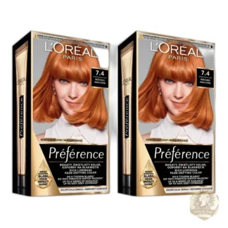 2x L'Oréal Preference Hair Color 74 7.4 Dublin Copper Mango — zdjęcie 1