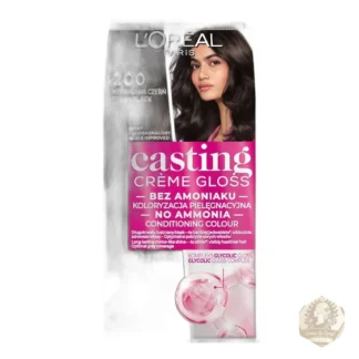 L'Oréal Casting Crème Gloss Hair Dye Ammonia-Free 200 Ebony Black — zdjęcie 1
