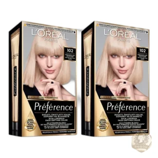 Set 2x L'Oréal Preference Hair Color 102 Sydney Very Light Blonde — zdjęcie 1