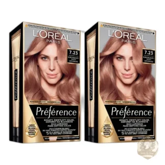 Set 2x L'Oréal Preference Hair Color 7.23 Bali Opalescent Golden — zdjęcie 1