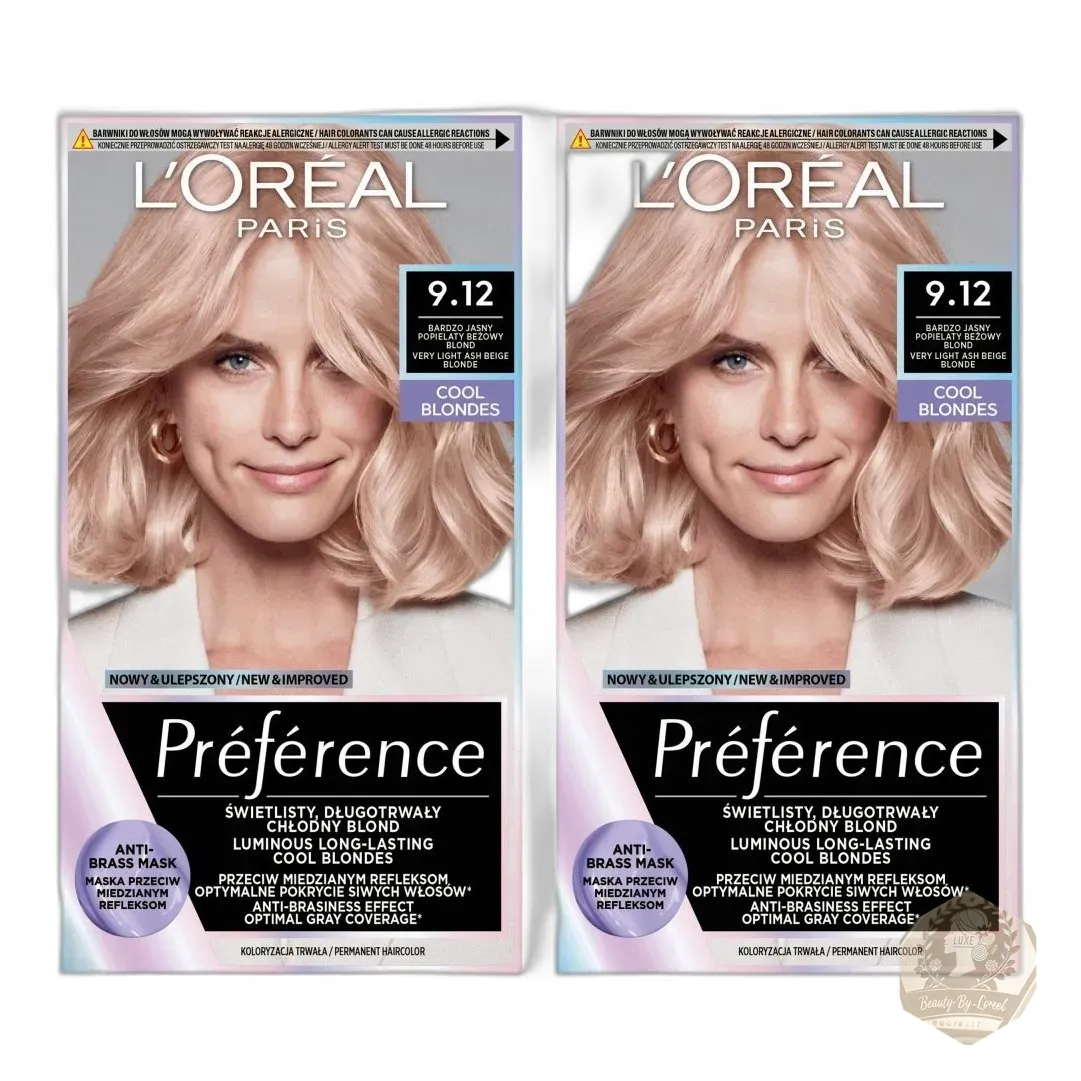 Cool Blonde Hair Color Kit 9.12 Siberia Blond — zdjęcie 1
