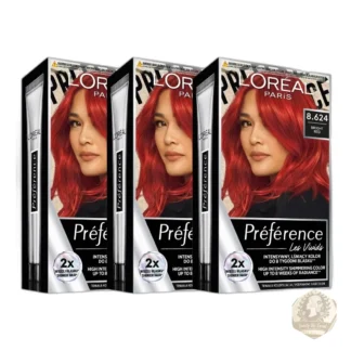 Set of 3 bright red hair dye kits — zdjęcie 1
